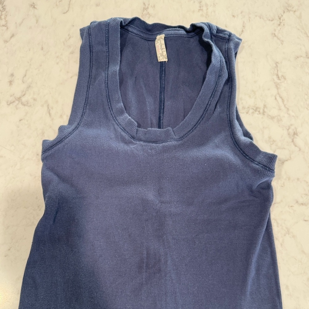 Free people U tank navy